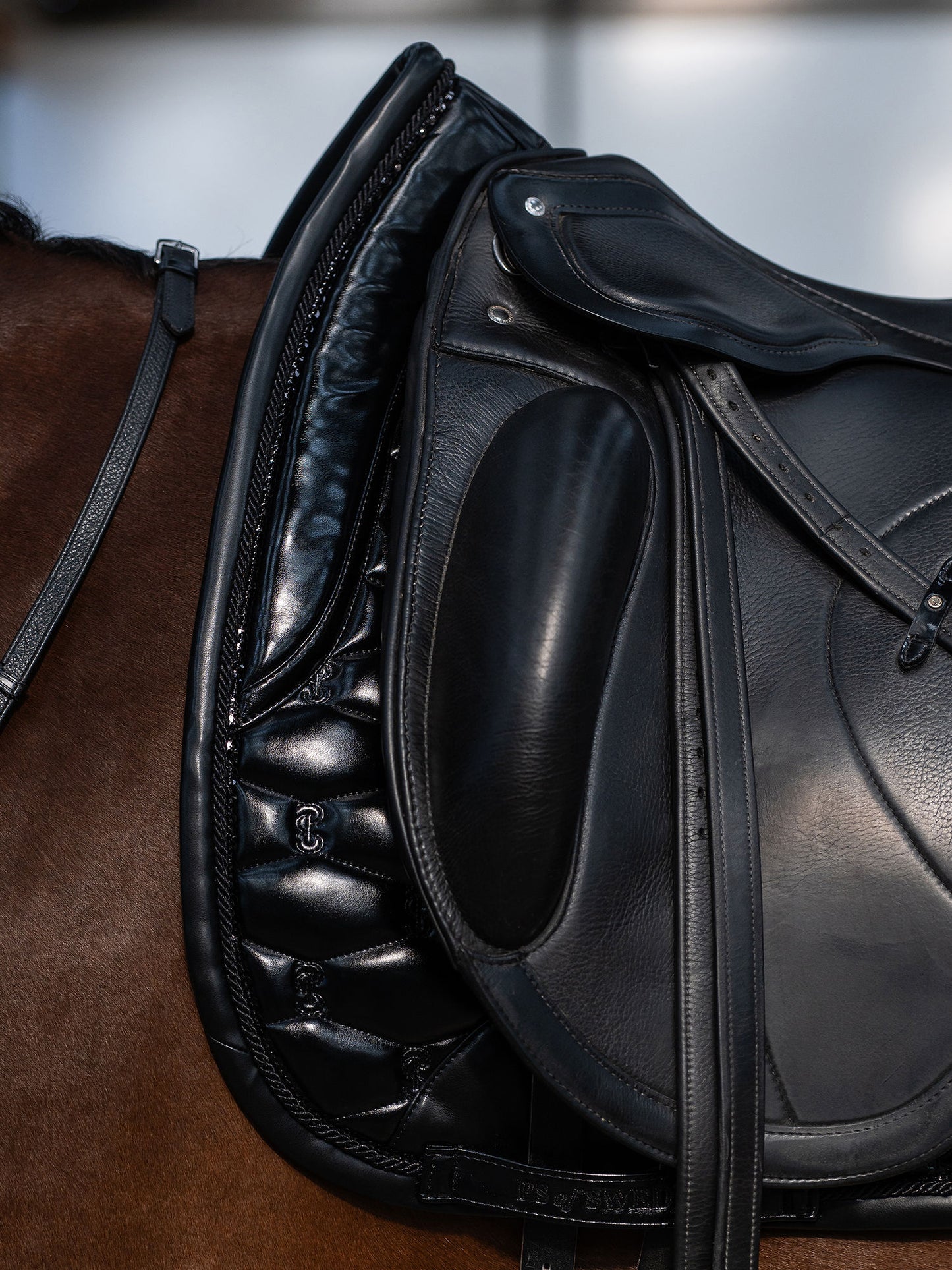 PS of Sweden - Holiday Dazzling Metallic Dressage Saddlepad & Polos Set - Black