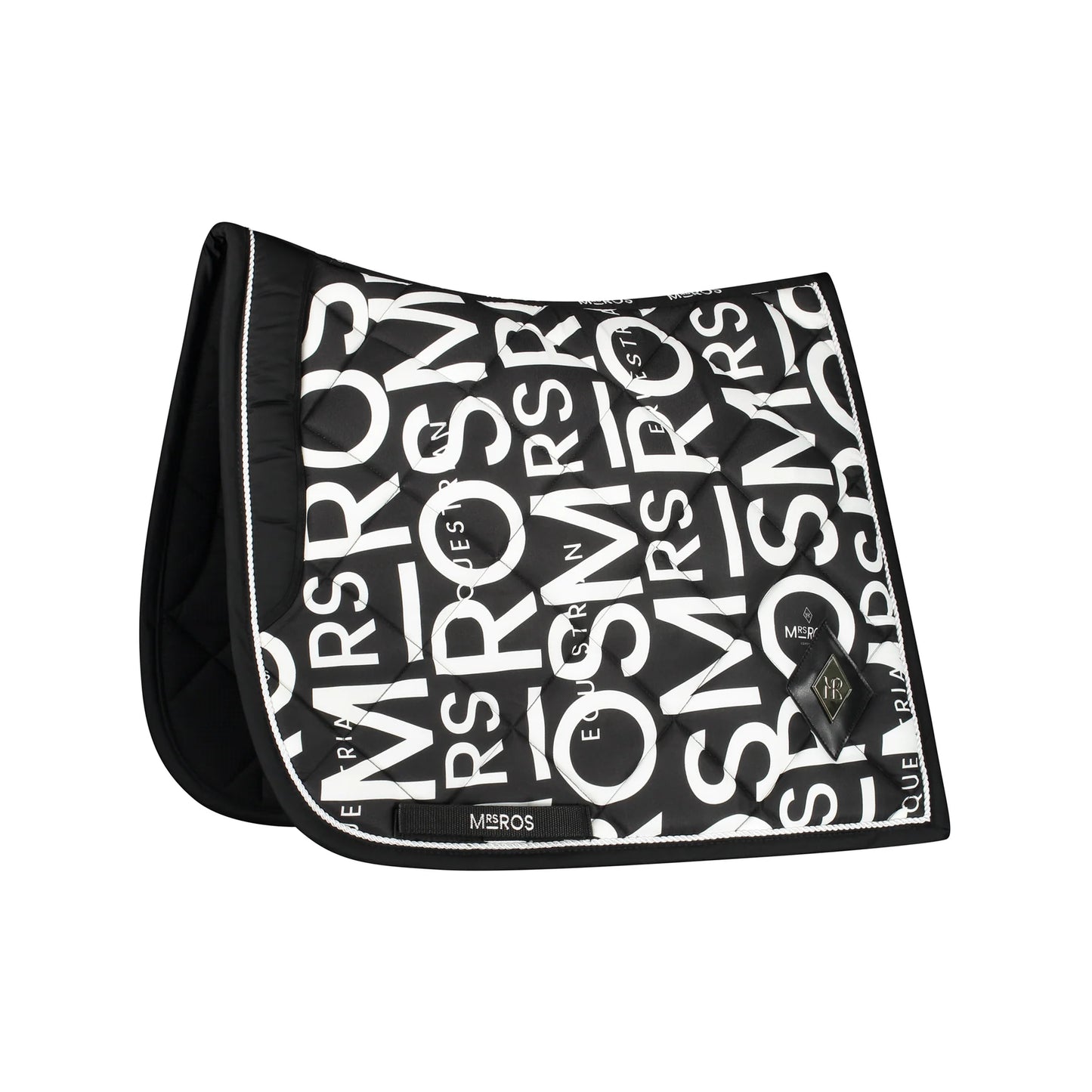 Mrs. Ros - Iconic Saddle Pad - Black/White