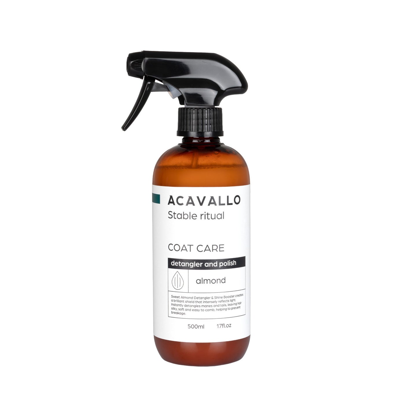 Acavallo coat care spray bottle on a white background