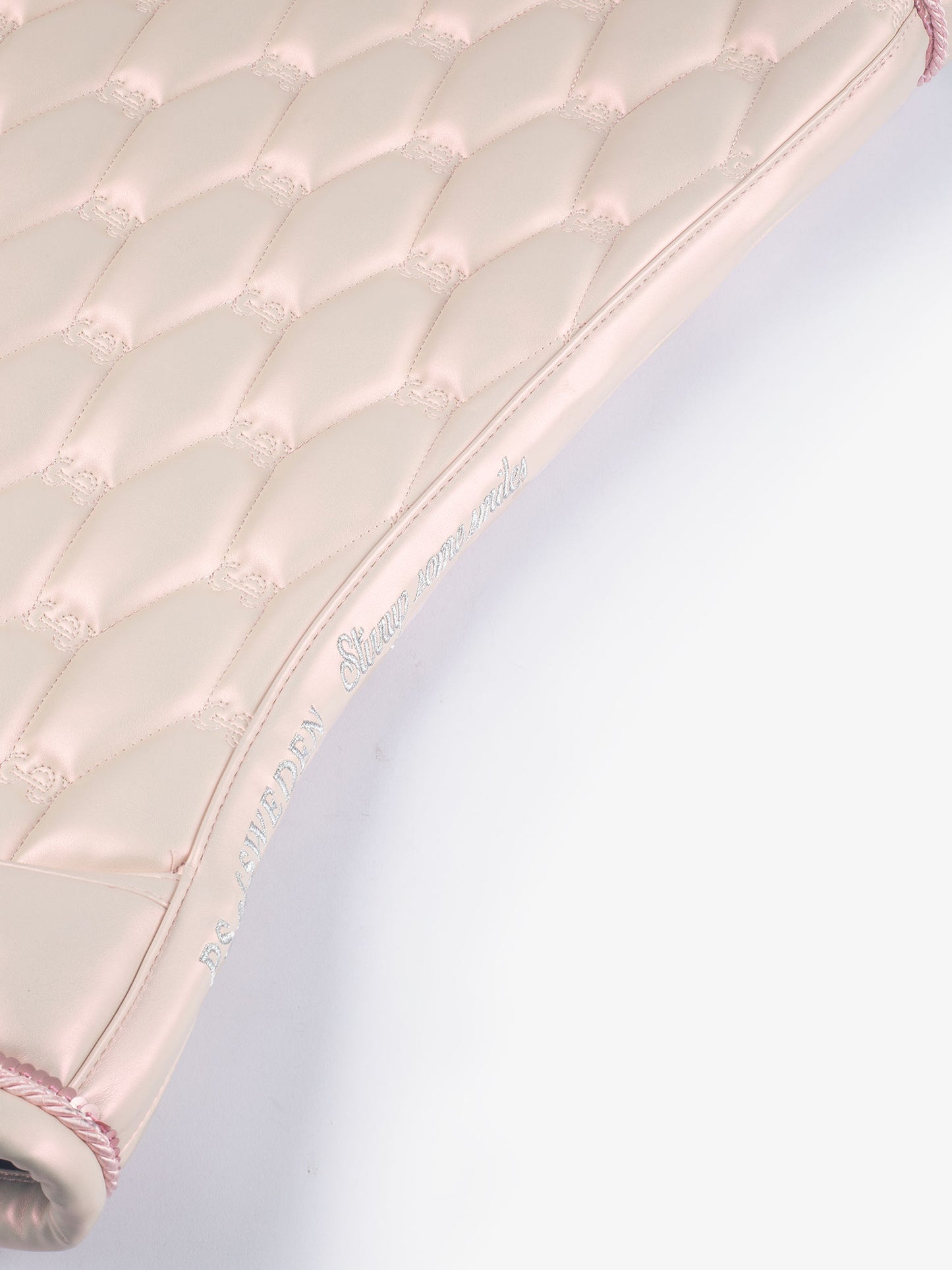 PS of Sweden - Holiday Dazzling Metallic Dressage Saddlepad - Marshmallow Pink
