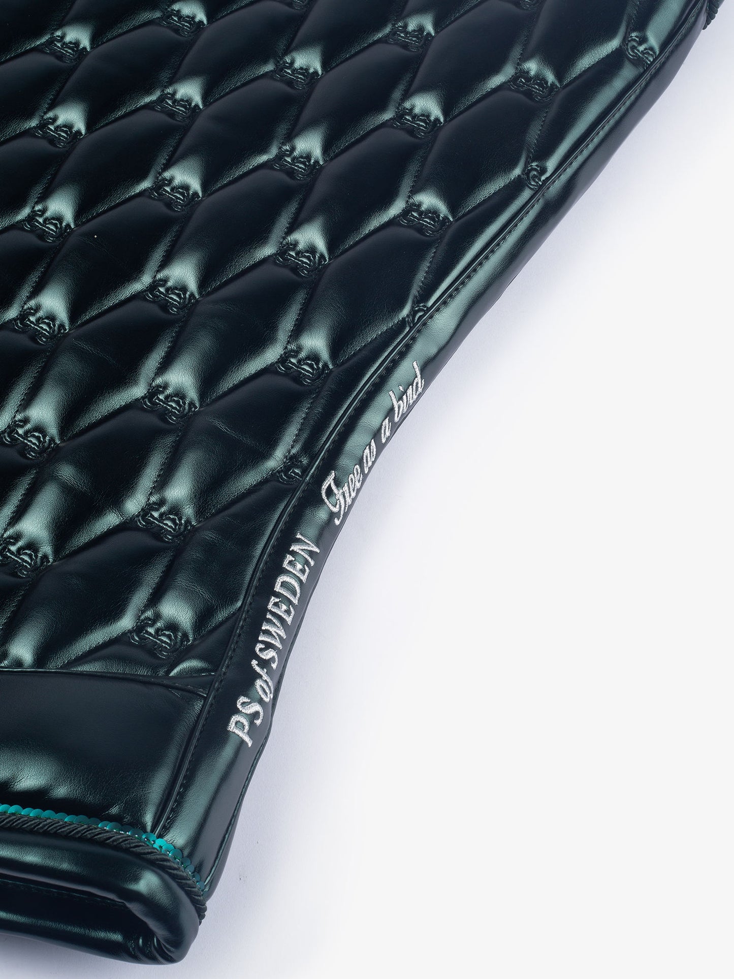 PS of Sweden - Holiday Dazzling Metallic Dressage Saddlepad - Mystique Green