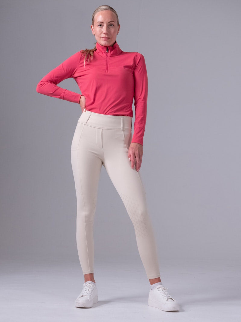 PS of Sweden - Toska Long Sleeve Base Layer - Scarlet Pink