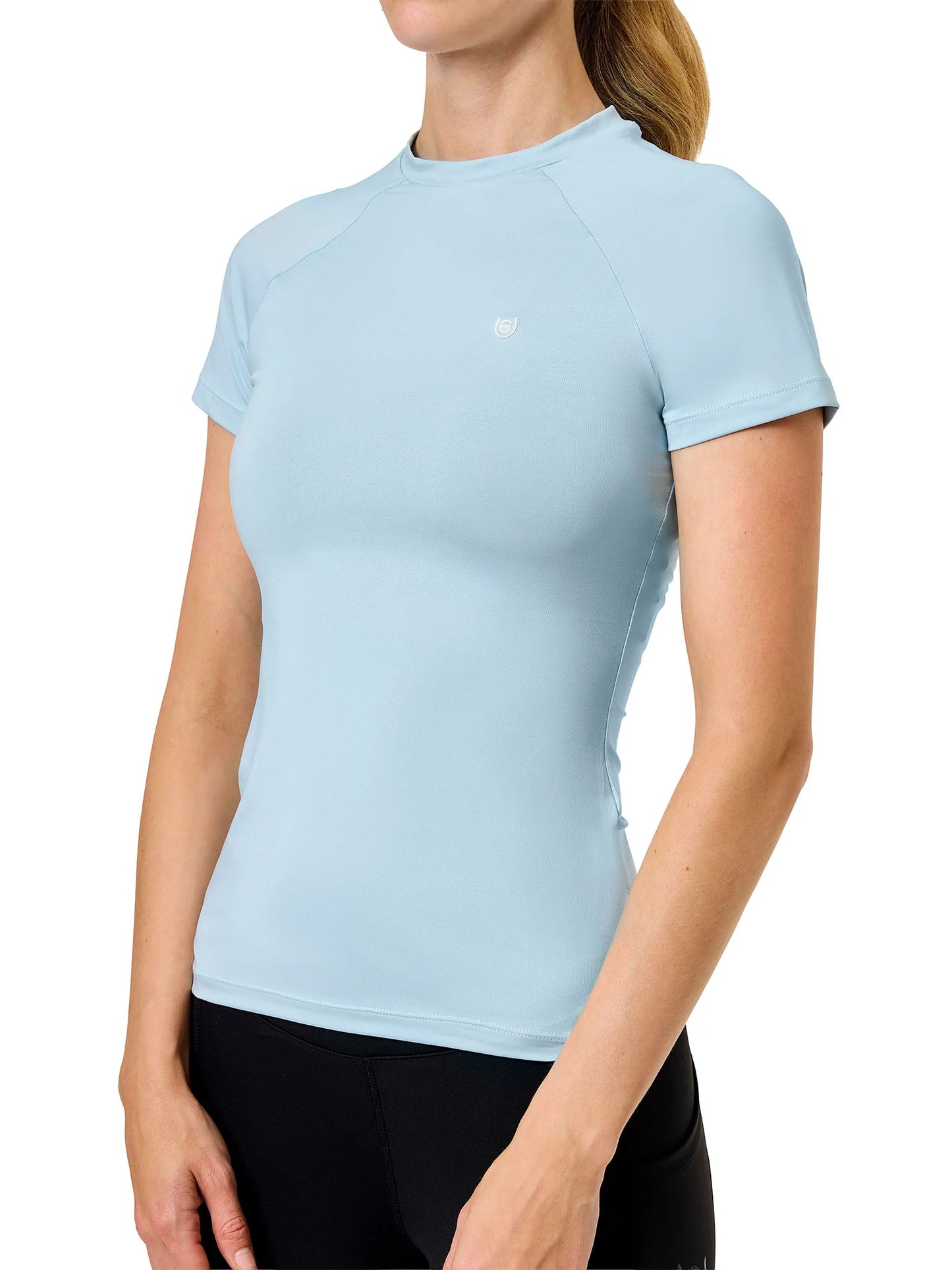 Equestrian Stockholm - Dynamic Short Sleeve Base Layer - Ice Blue