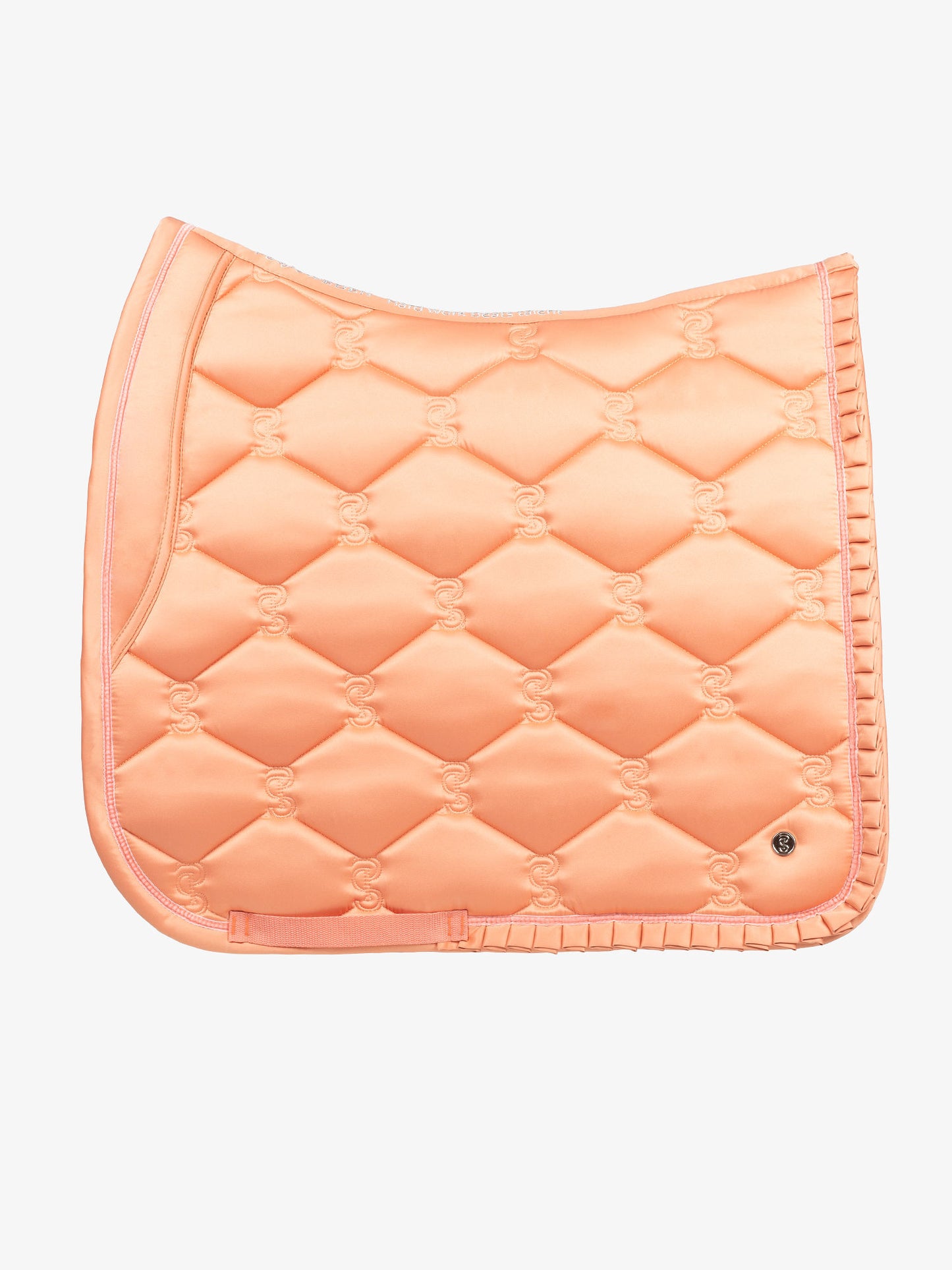 PS of Sweden - Ruffle Saddlepad - Coral Dressage