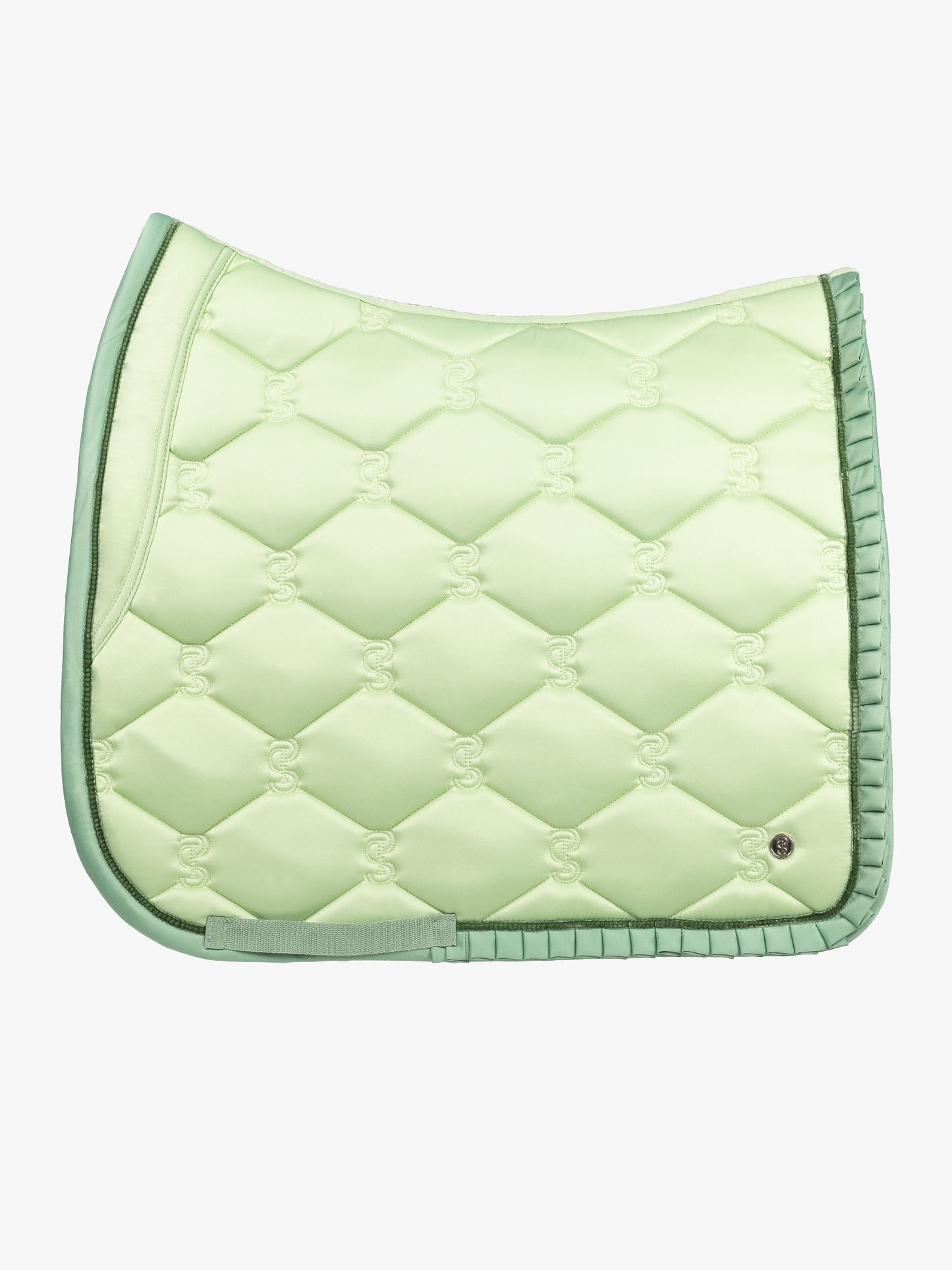 PS of Sweden -  Ruffle Saddlepad - Seed Green Dressage