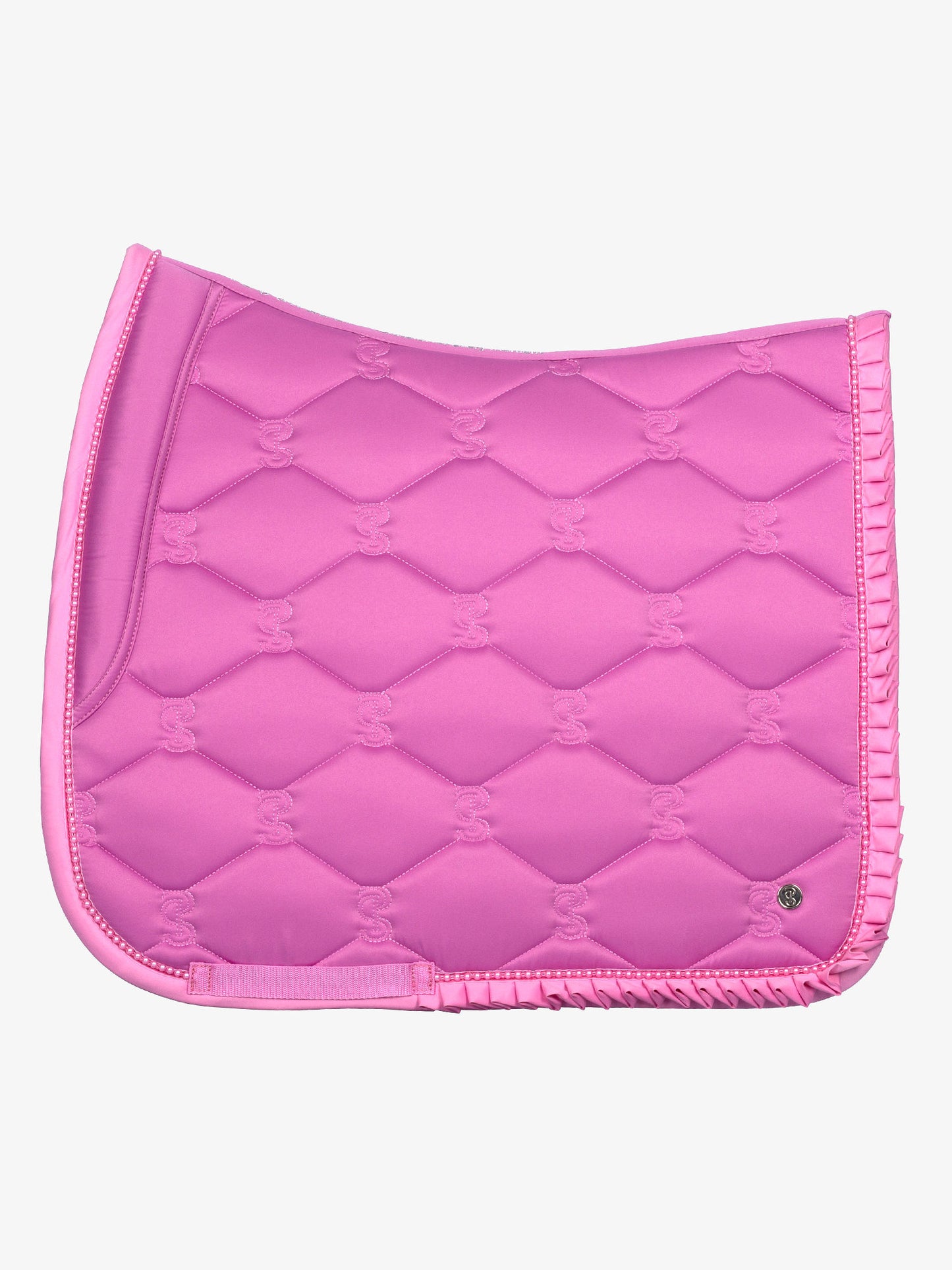 PS of Sweden - Limited Edition Pearl Ruffle Dressage Saddlepad - Magenta