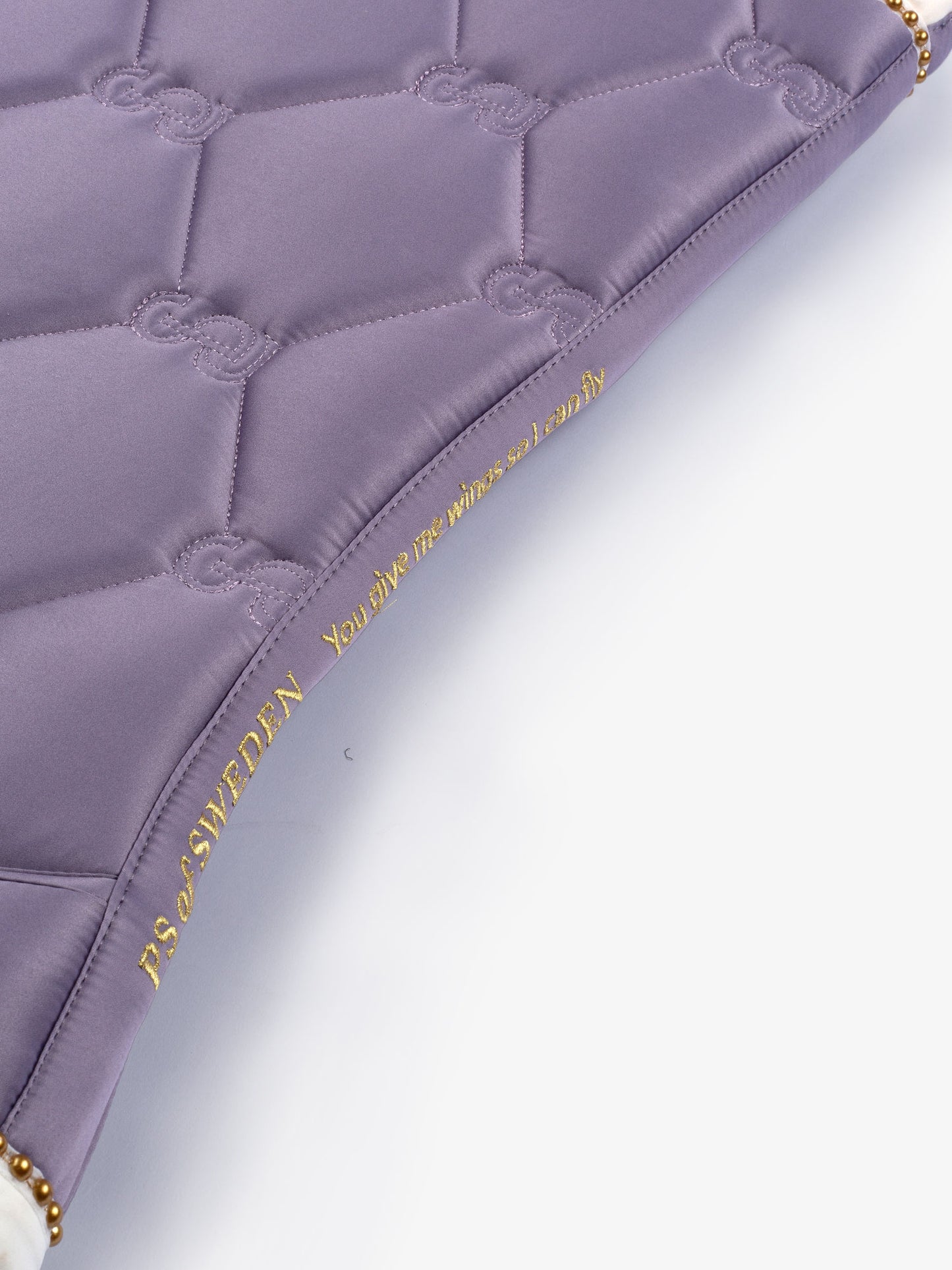 PS of Sweden -  Limited Edition Pearl Ruffle Dressage Saddlepad & Bandages Set - Lavender Grey