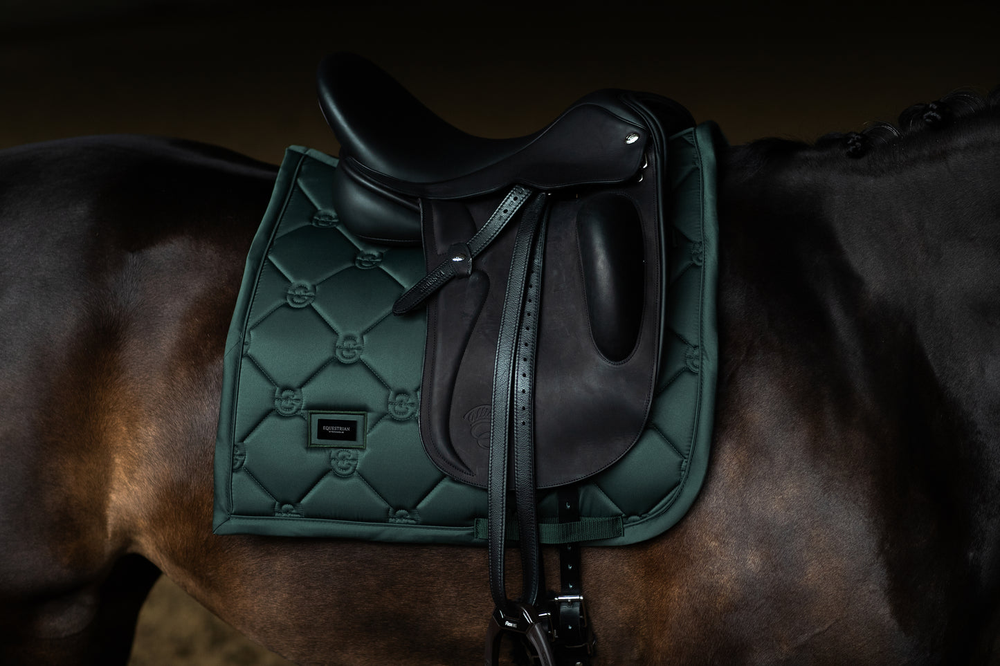 Equestrian Stockholm - Sycamore Green Satin Saddlepad