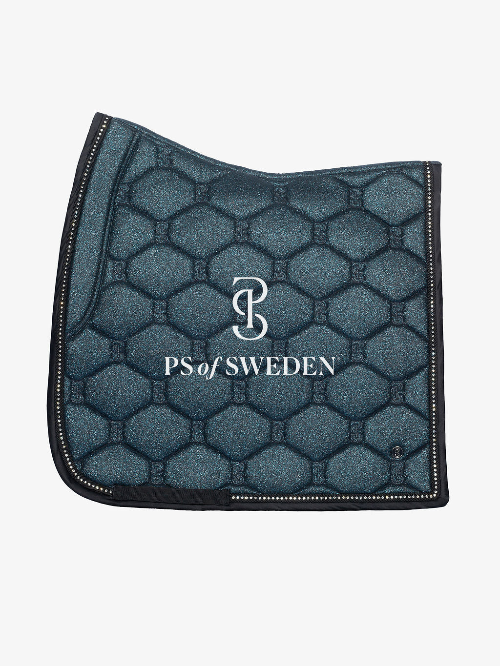PS of Sweden - Christmas Stardust - Teal Glitter Saddlepad & Polos Bundle