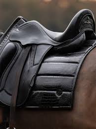 PS of Sweden - Croco PU Dressage Saddlepad - Black