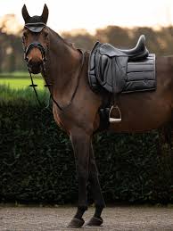 PS of Sweden - Croco PU Dressage Saddlepad - Black