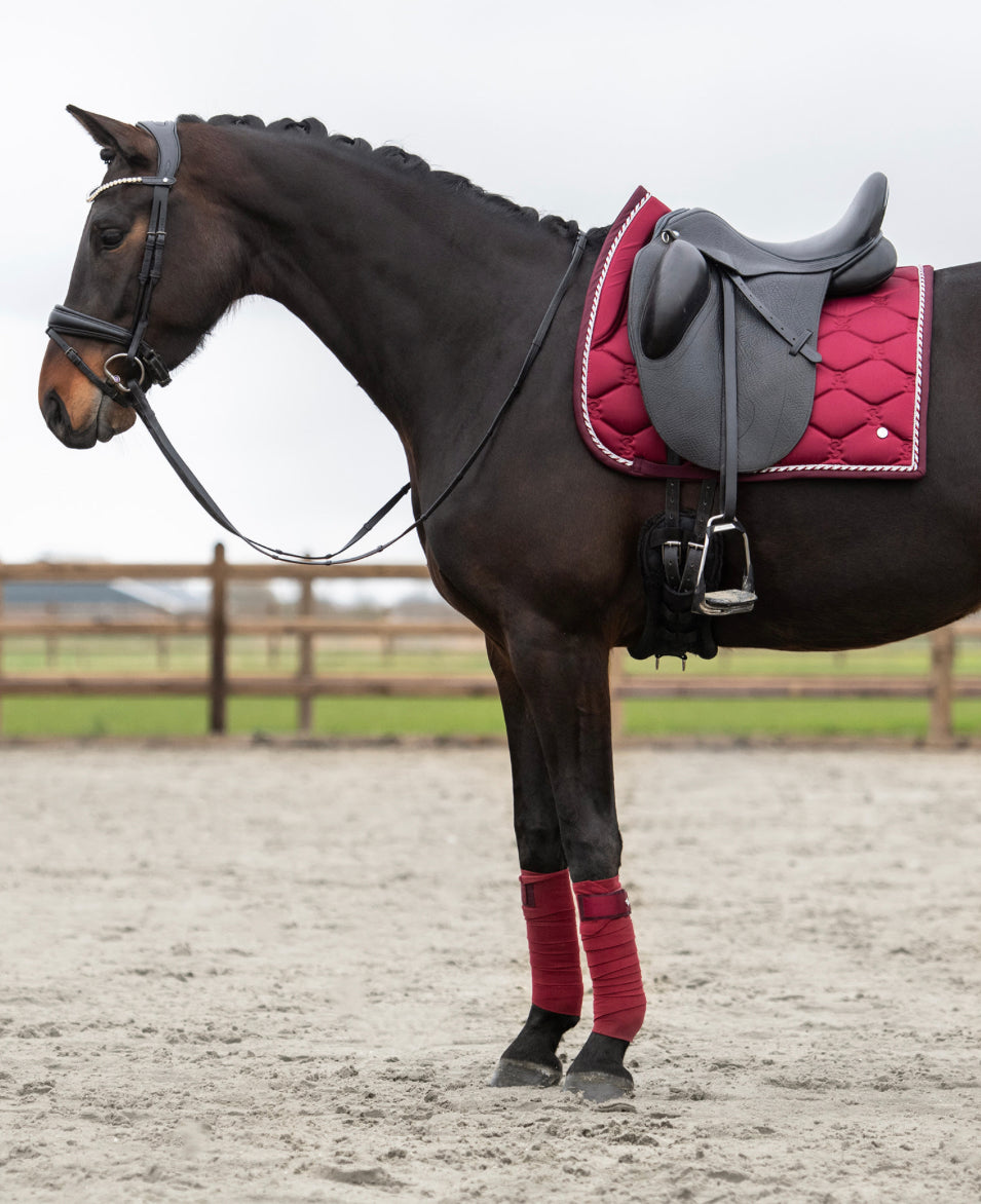 PS of Sweden - Signature Saddlepad - Ruby Wine Dressage