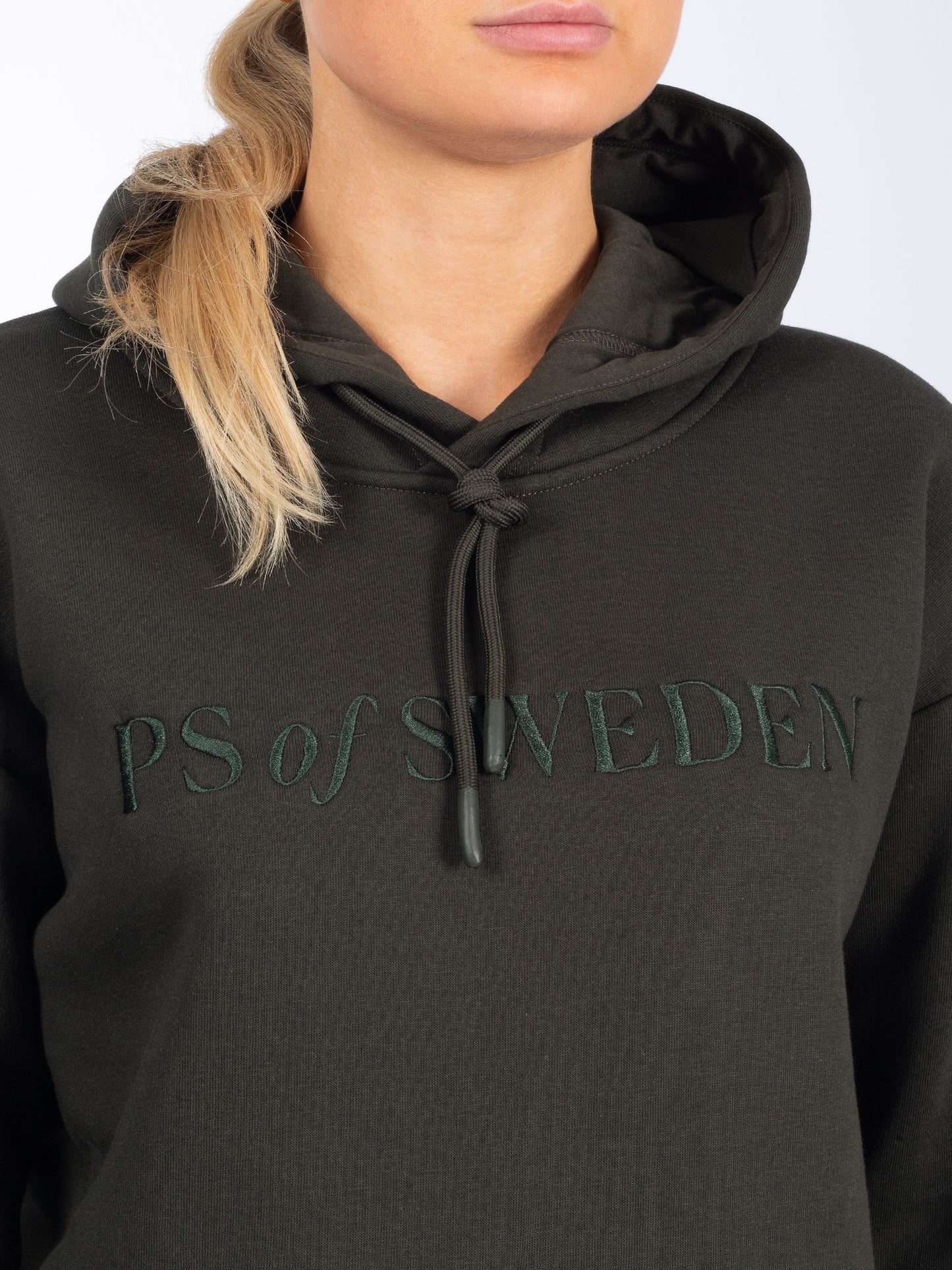 PS of Sweden - Angela Hoodie - Dark Green