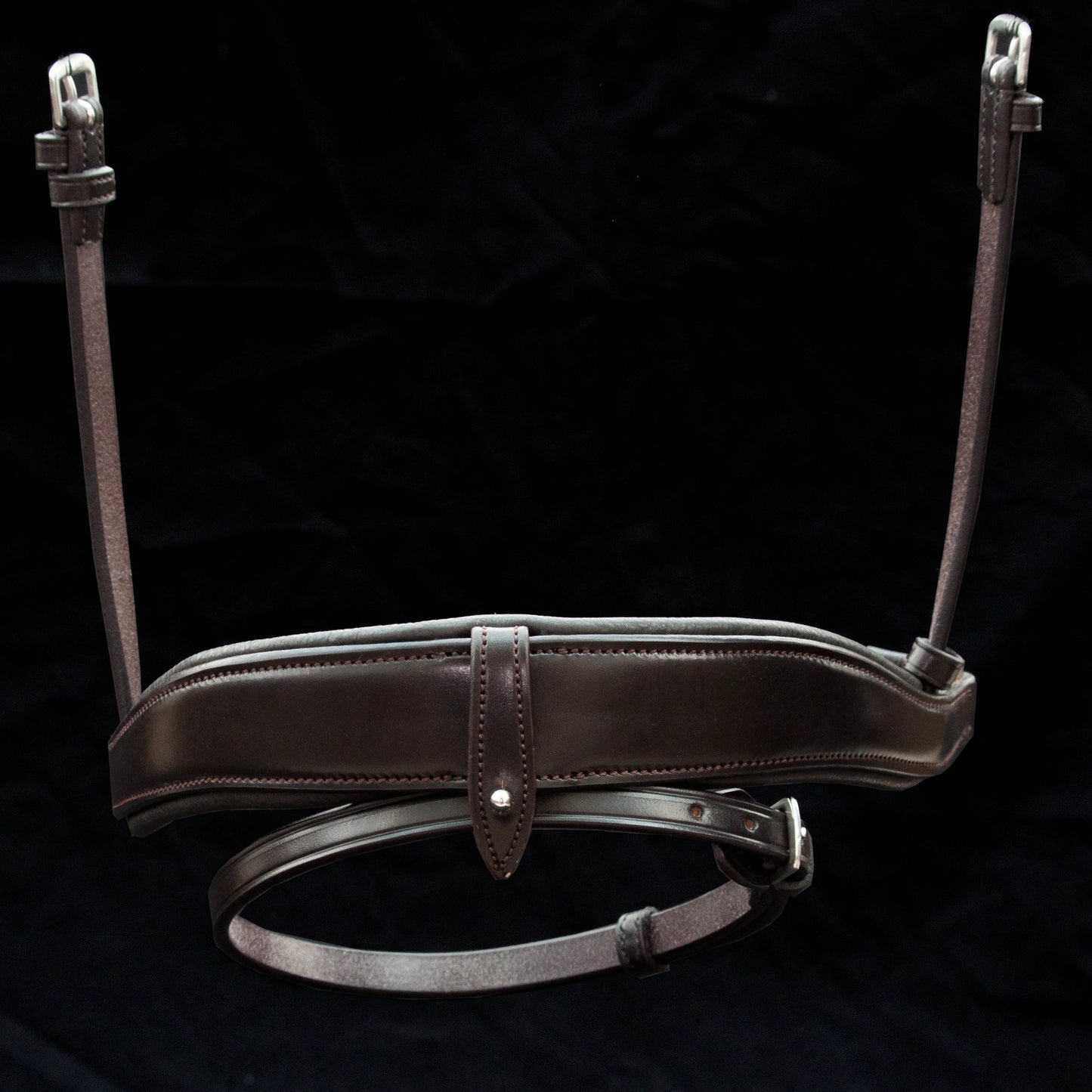 Henry James Saddlery - Crank Dressage Noseband - Black Leather