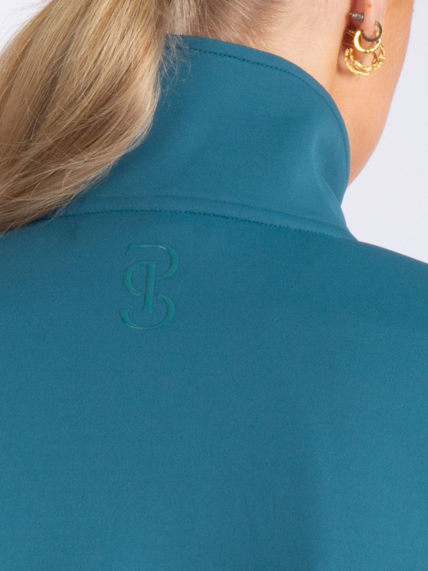 PS of Sweden - Fleur mid layer jacket - Petrol