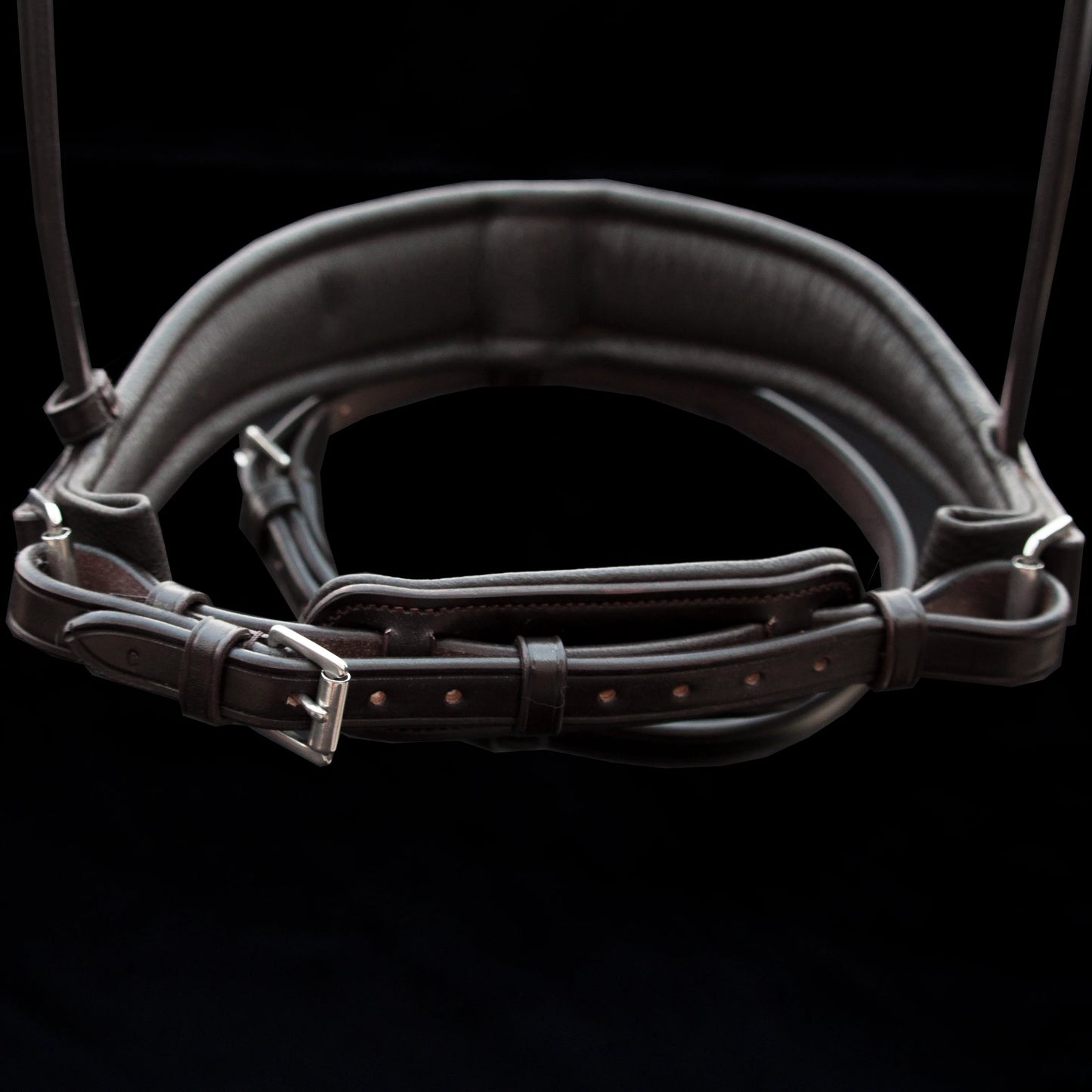 Henry James Saddlery - Crank Dressage Noseband - Black Leather
