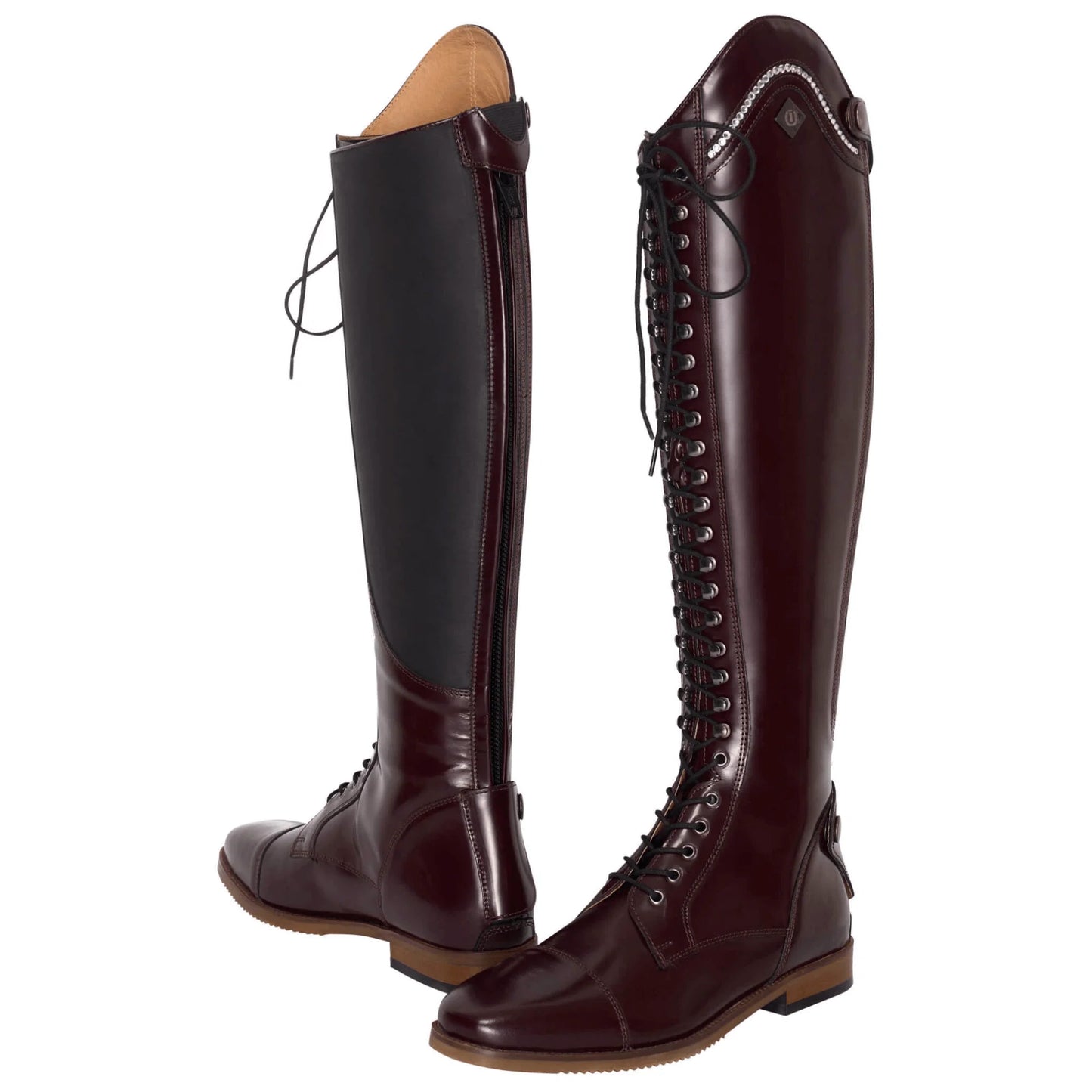 Imperial Riding - Dressage Boots - Brown/Brown Crystal