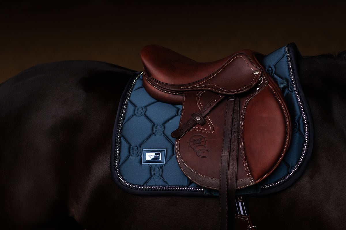 Equestrian Stockholm - Blue Meadow Crystal Shine Saddlepad