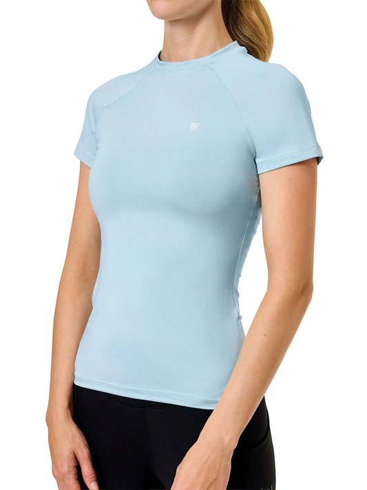 Equestrian Stockholm - Dynamic Short Sleeve Base Layer - Ice Blue