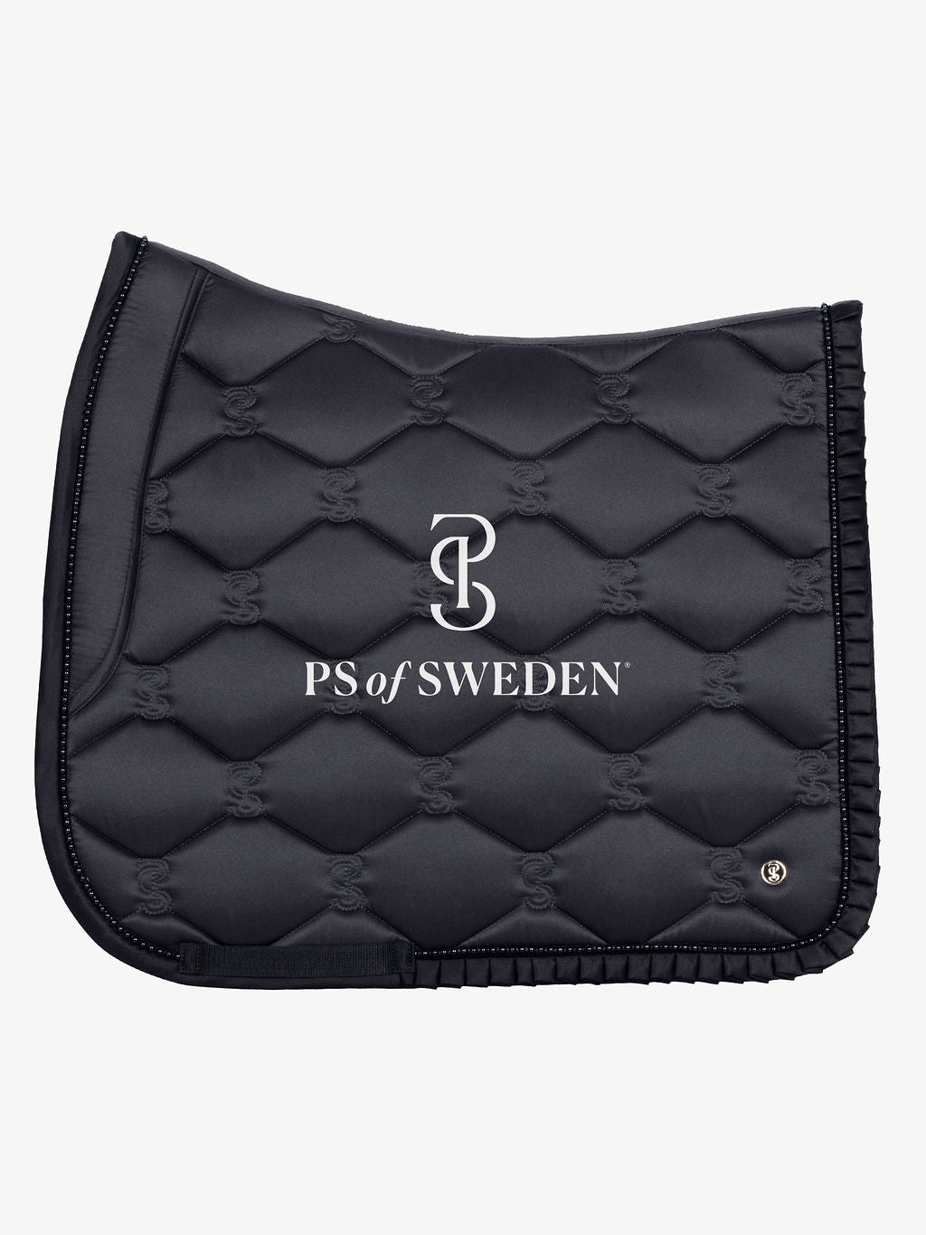 PS of Sweden -  Limited Edition Pearl Ruffle Dressage Saddlepad & Bandages Set - Dark Grey