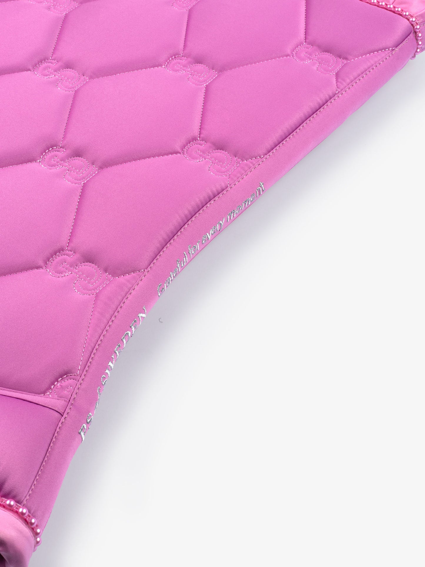 PS of Sweden -  Limited Edition Pearl Ruffle Dressage Saddlepad & Bandages Set - Magenta