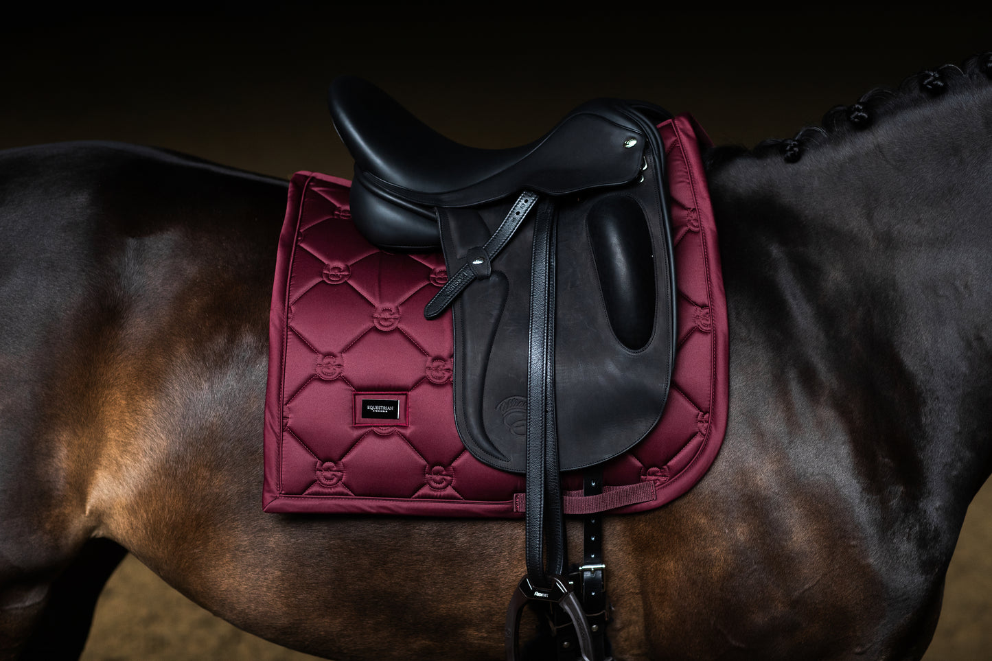 Equestrian Stockholm - Merlot Satin Saddlepad
