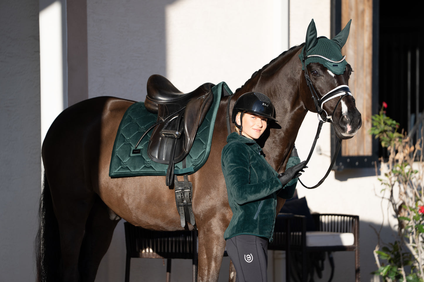 Equestrian Stockholm - Sycamore Green Velvet Saddlepad
