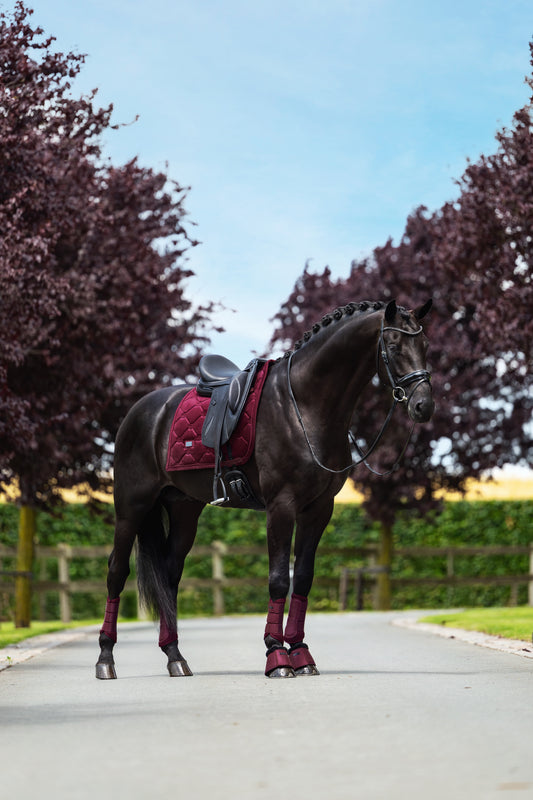 Equestrian Stockholm - Merlot Velvet Saddlepad