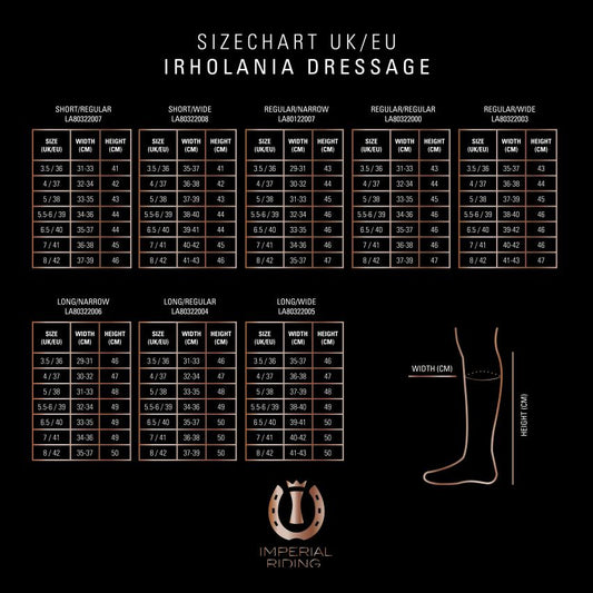 Imperial Riding - Dressage Boots - Black/Rose Gold