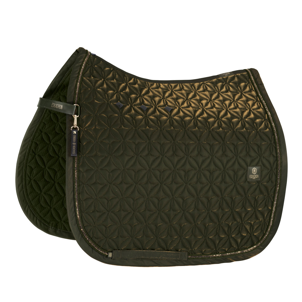 Eskadron Heritage Glam Crystal Saddlepad - Deep Moss