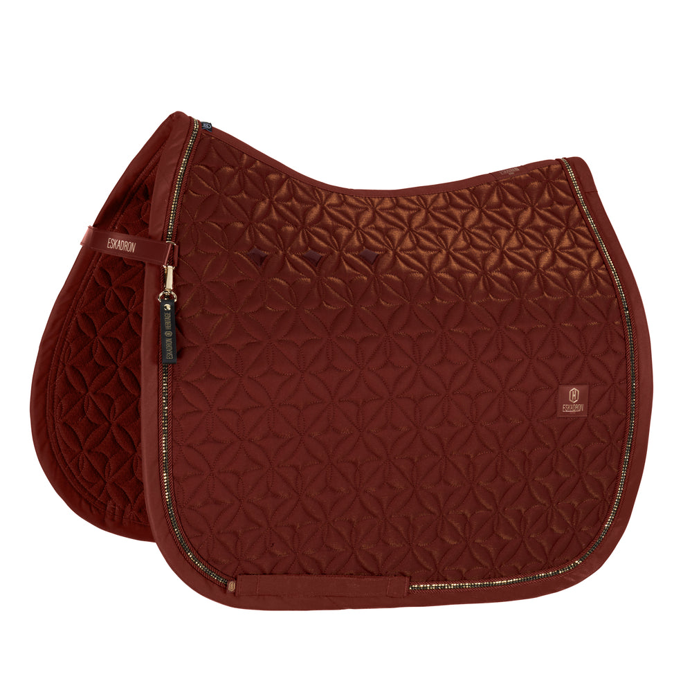 Eskadron Heritage Glam Crystal Saddlepad - Merlot