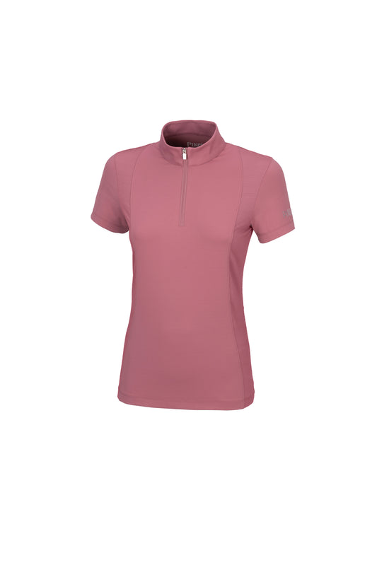Pikeur Nuria zip training shirt - Soft Rose
