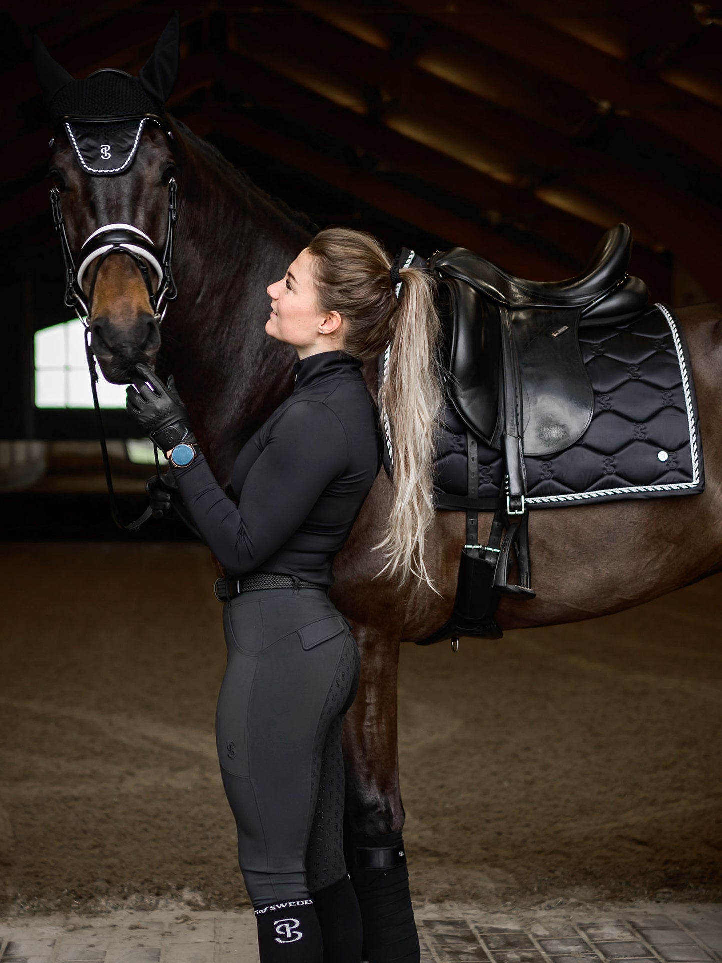PS of Sweden -  Signature Saddlepad - Black Dressage