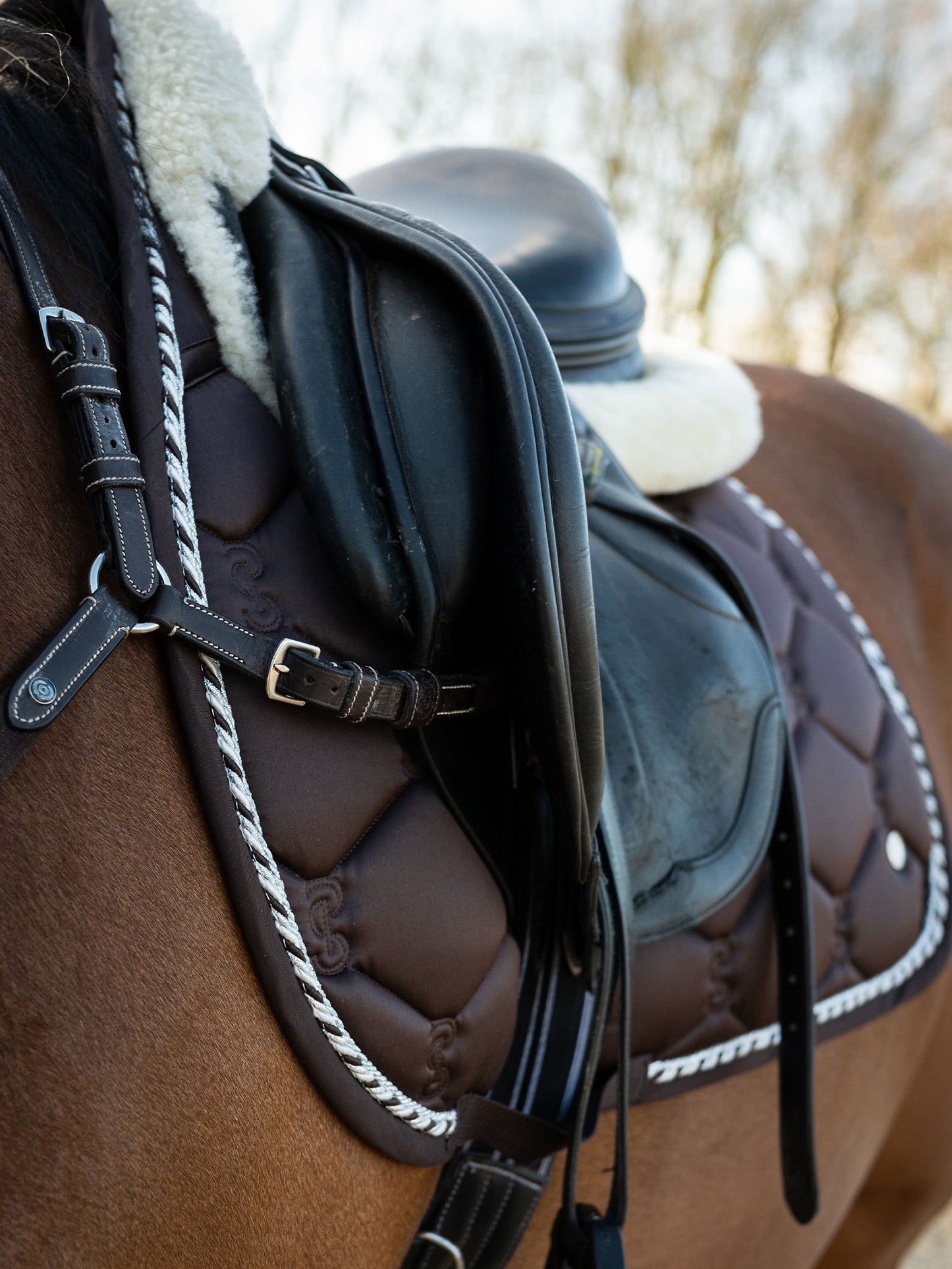 PS of Sweden -  Signature Saddlepad - Coffee Dressage