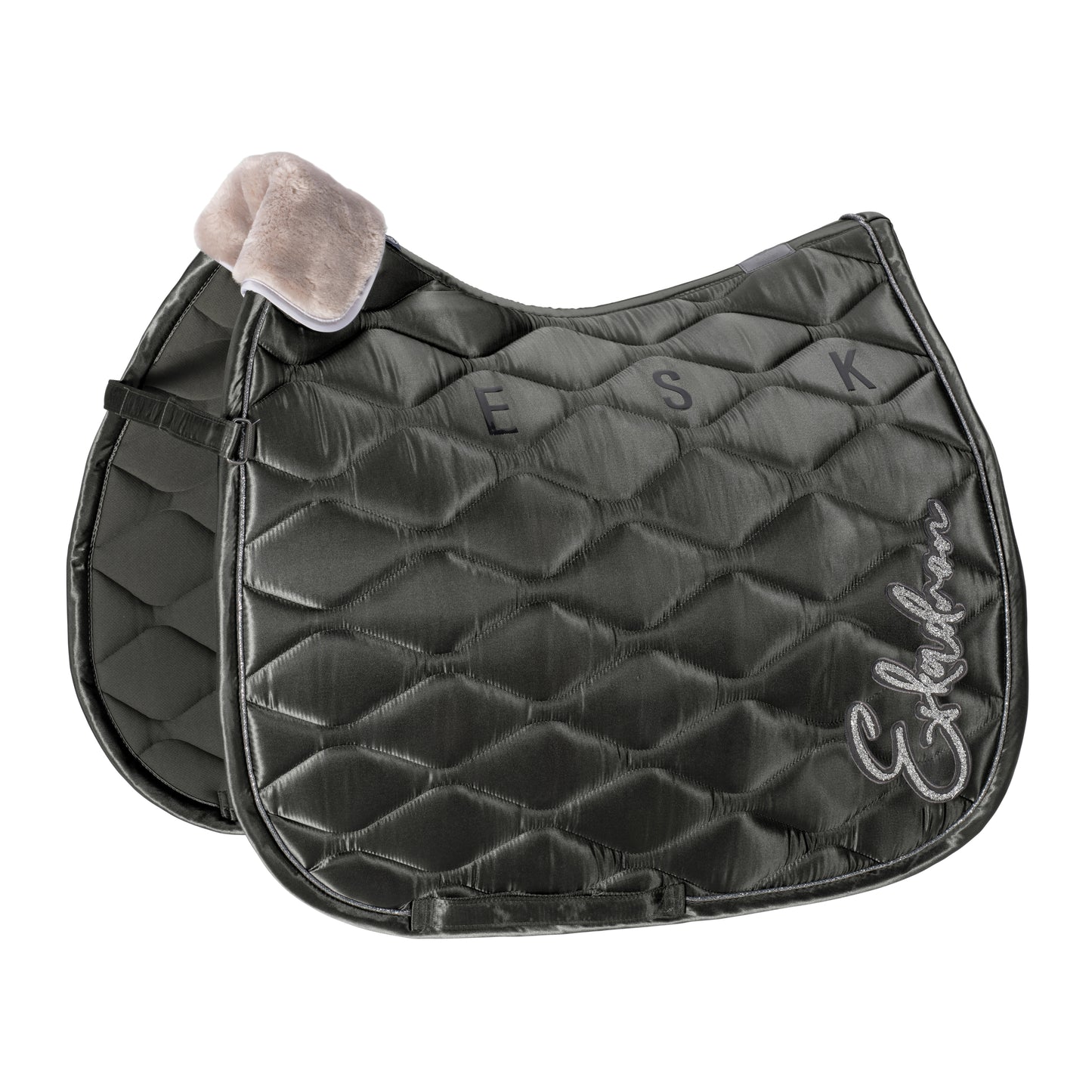 Eskadron Essence - Satin Saddlepad  -  Dark Olive