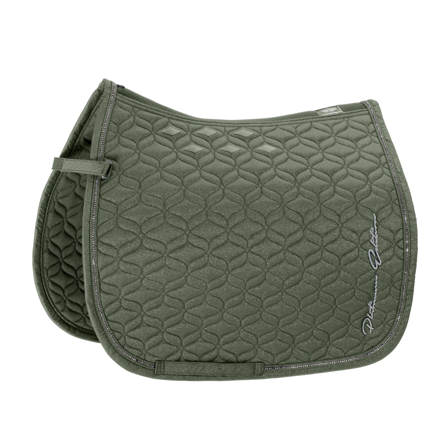 Eskadron Platinum - Sparkle Dressage Saddlepad - Ash Green