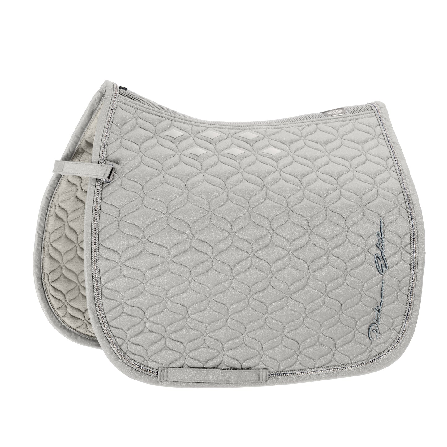 Eskadron Platinum - Sparkle Dressage Saddlepad - Pearl Grey