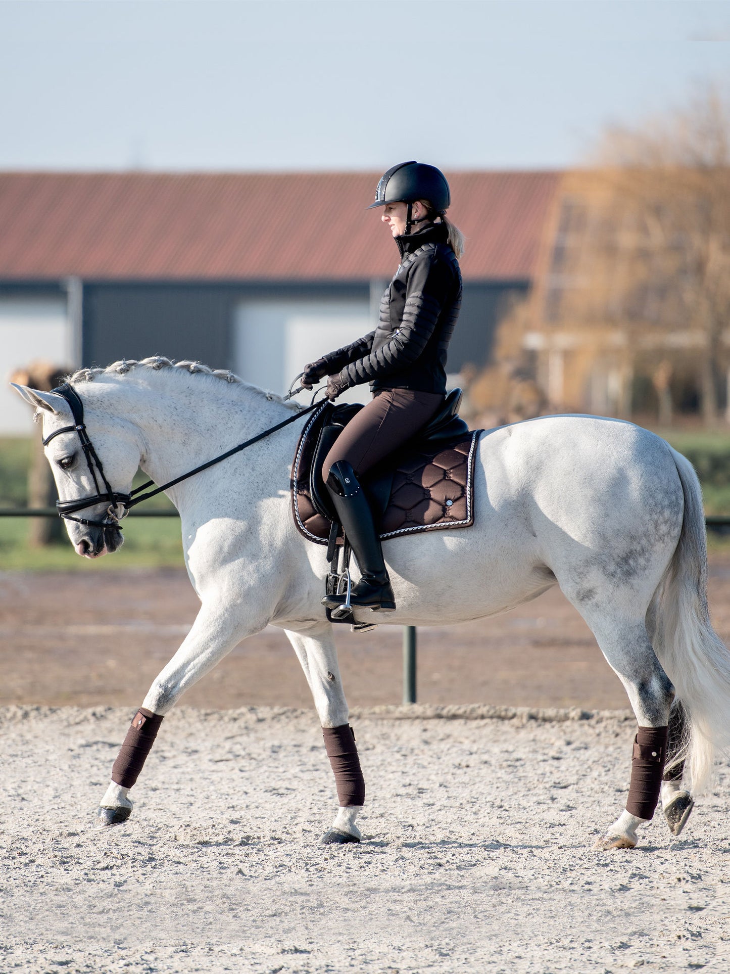 PS of Sweden -  Signature Saddlepad - Coffee Dressage