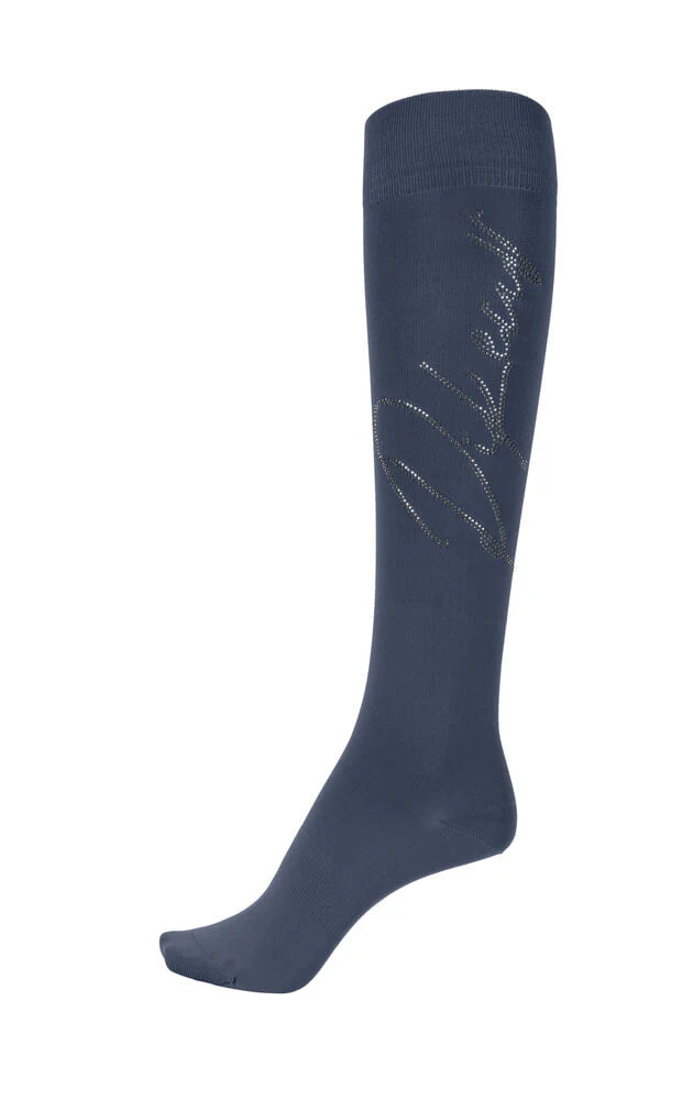 Pkeur - Long socks wth rhinestud detail